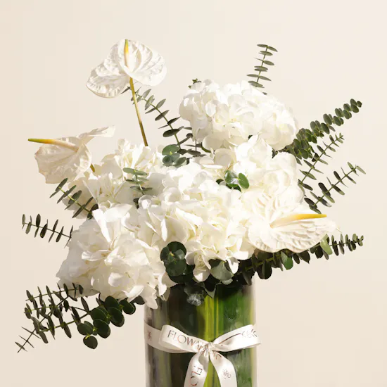 White Joy Flower Vase