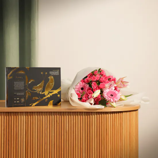 Anoosh Petite Chocolate Box | Dazzling Flowers Bouquet