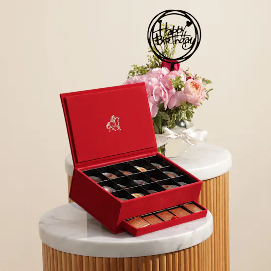 Godiva Royal Chocolate Box | Happy Birthday Flowers Vase