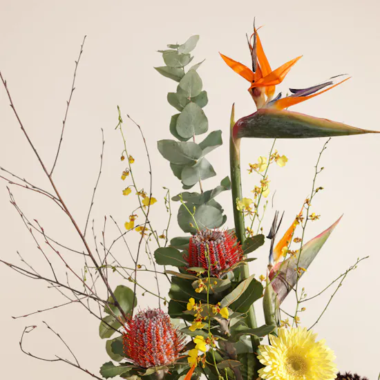 Feathered Glory Flower Vase