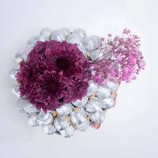 Caramel Chocolates | Pink Flowers