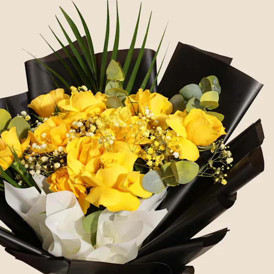 Golden Mood Flower Bouquet