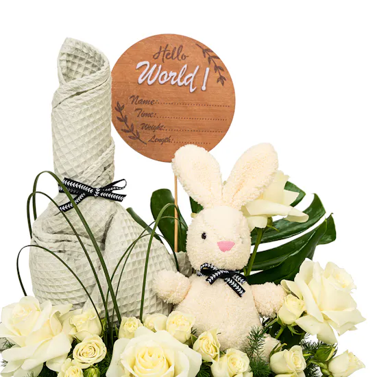 Cozy Bunny Gray Collection | Flowers