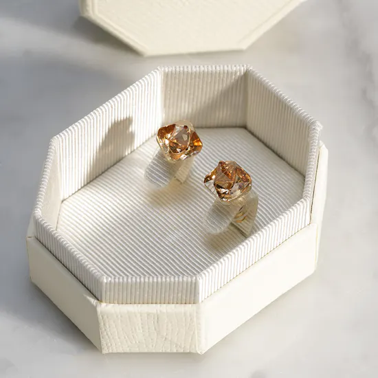 Swarovski Chroma Stud Gold Plated Women's Earrings