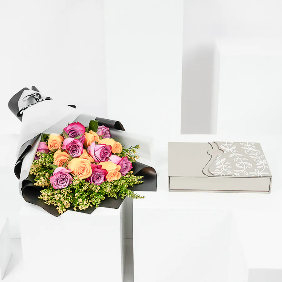Floward Small Mixed Chocolate Box | Radiant Roses 1