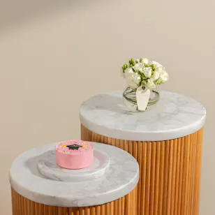 Floward Graduation Pink Korean Cake | Dreams Flowers