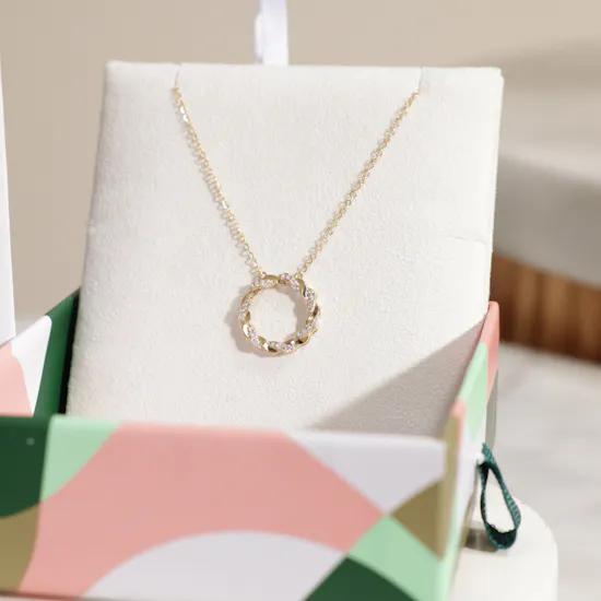 Miss L’ by L’azurde Gold Necklace | Regal Blossom Flower Vase