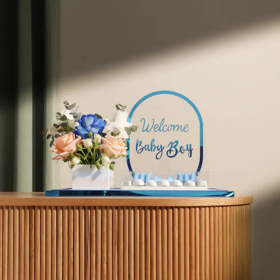 Floward Baby Boy Chocolate Tray | Stunning Flowers
