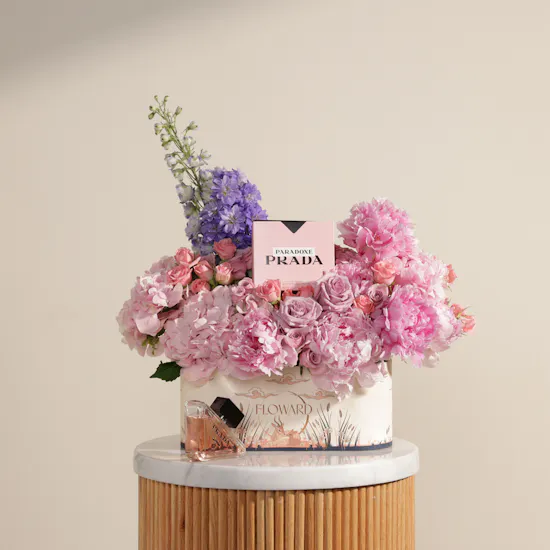 Peony Bloom & Prada Paradoxe Charming Fragrance Box