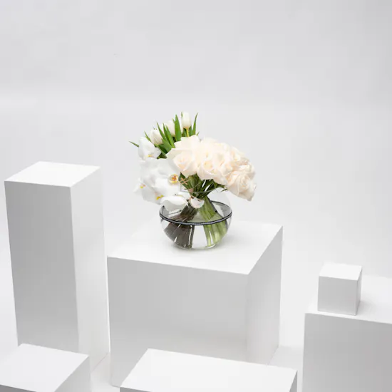 Gorgeous White | Glass Vase