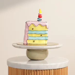 Floward Birthday Slice Comic Cake