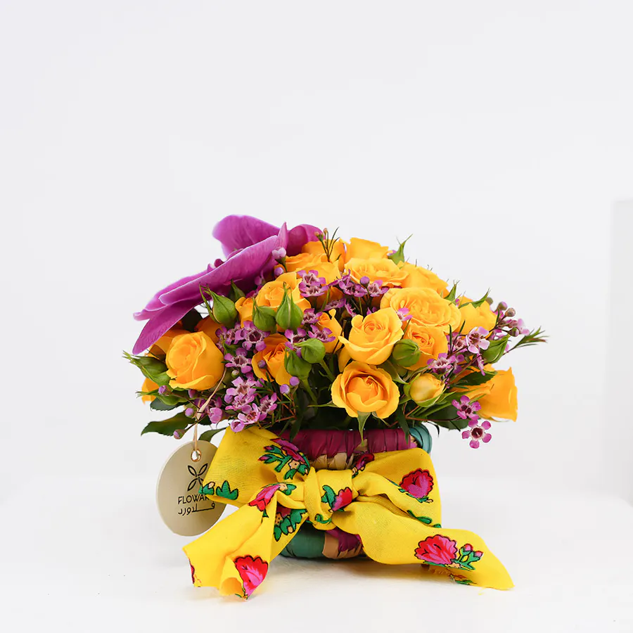 Mini Bright Blooms Basket 2